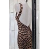 1010 MARRON VESTIDO ESPALDA ANIMAL PRINT