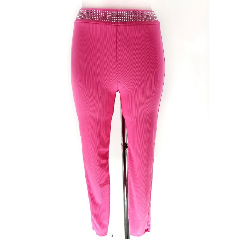 1084 ROSA PANTALON BRILLO