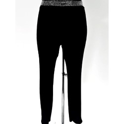 1085 NEGRO PANTALON BRILLO