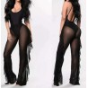 1119 NEGRO PANTALON TRANSPARENCIA