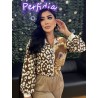 1738 MARRON CHAQUETA SATEN