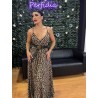 1775 MARRON VESTIDO LEOPARDO