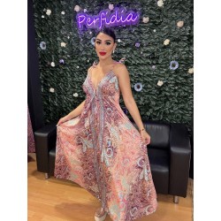 1781 ROSA VESTIDO HINDU