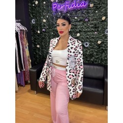 1805 BLANCO CHAQUETA TENDENCIA