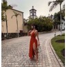 1903 NARANJA VESTIDO PAULA