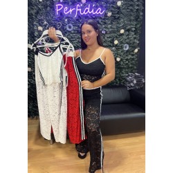 1915 ROJO CONJUNTO ENCAJE DAIDA