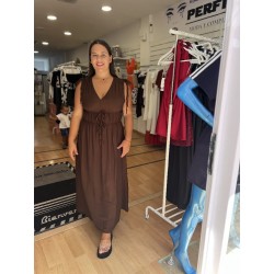 1925 MARRON VESTIDO RAQUEL