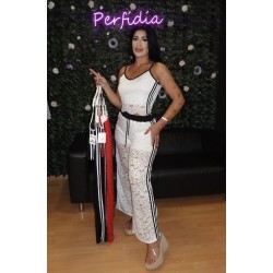 1966 BLANCO CONJUNTO ENCAJE DAIDA