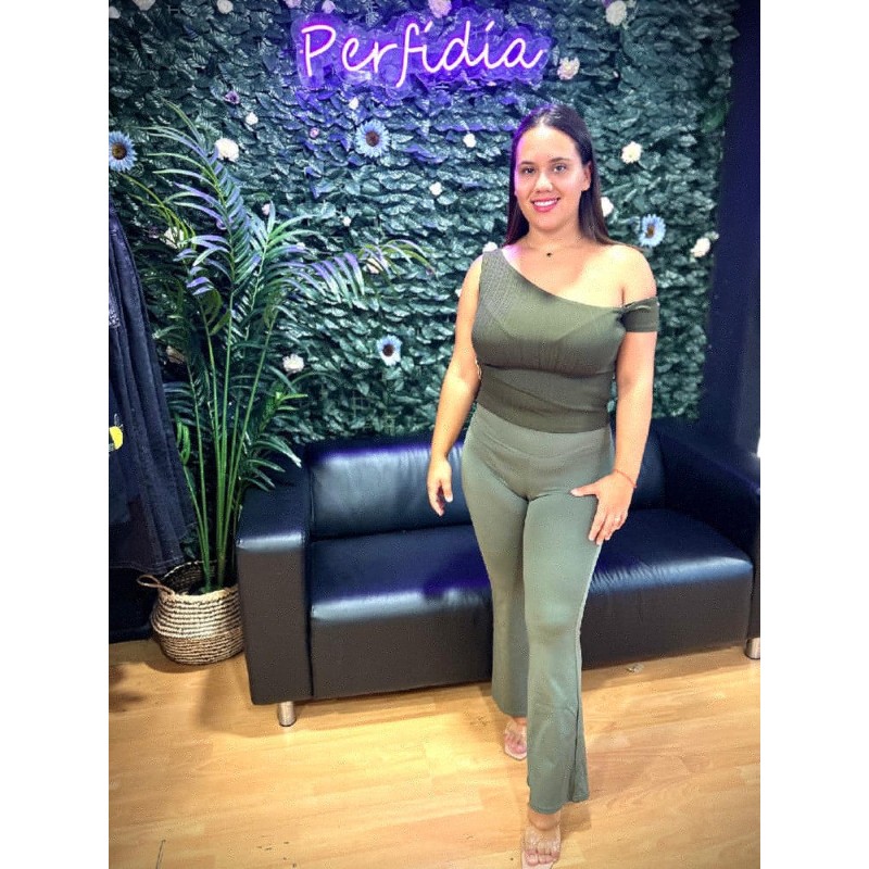 2010 VERDE PANTALÓN REDUCTOR CAMPANA