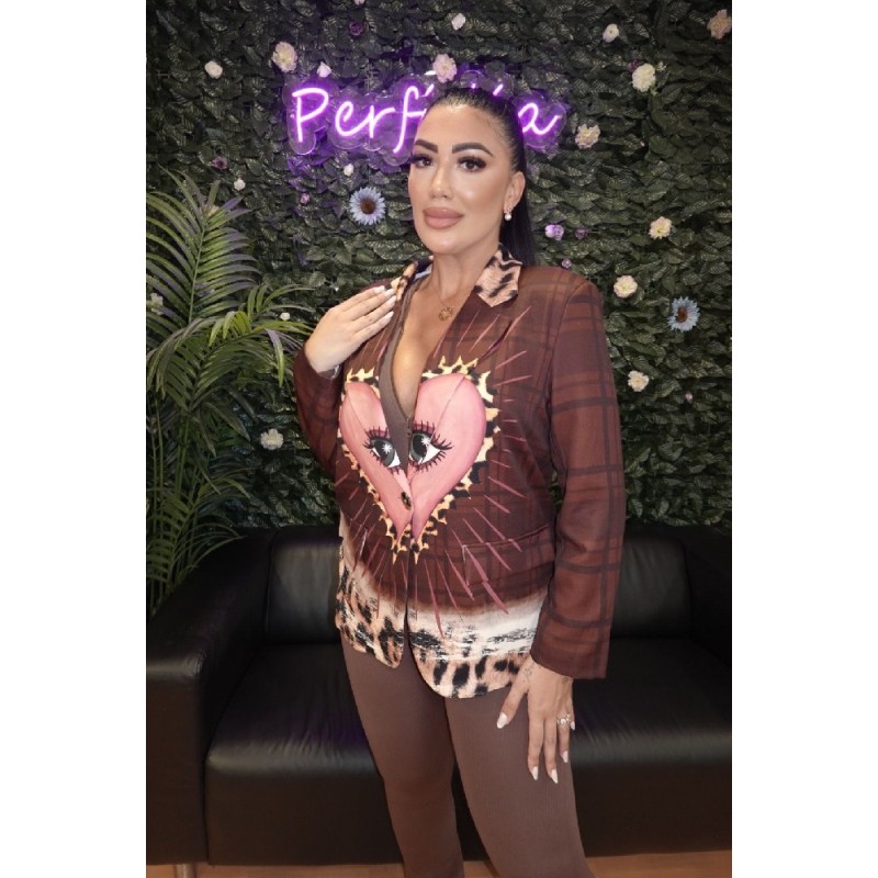 2030 MARRON BLAZER TENDENCIA