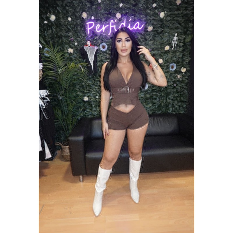 2142 MARRON CONJUNTO LORENA