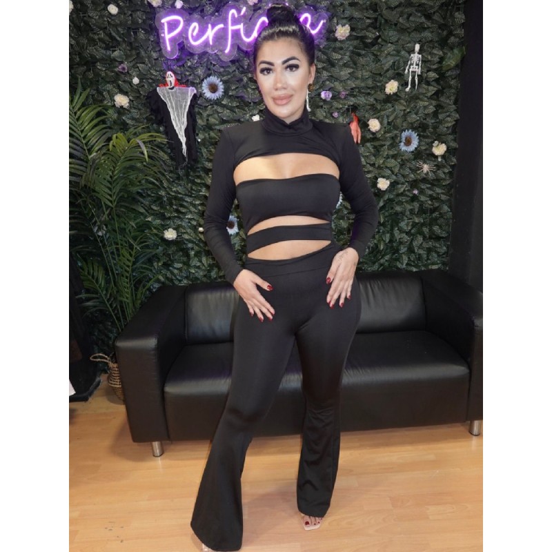 2165 NEGRO MONO MANGAS