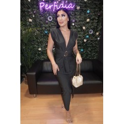 2363 NEGRO VESTIDO HEBILLA