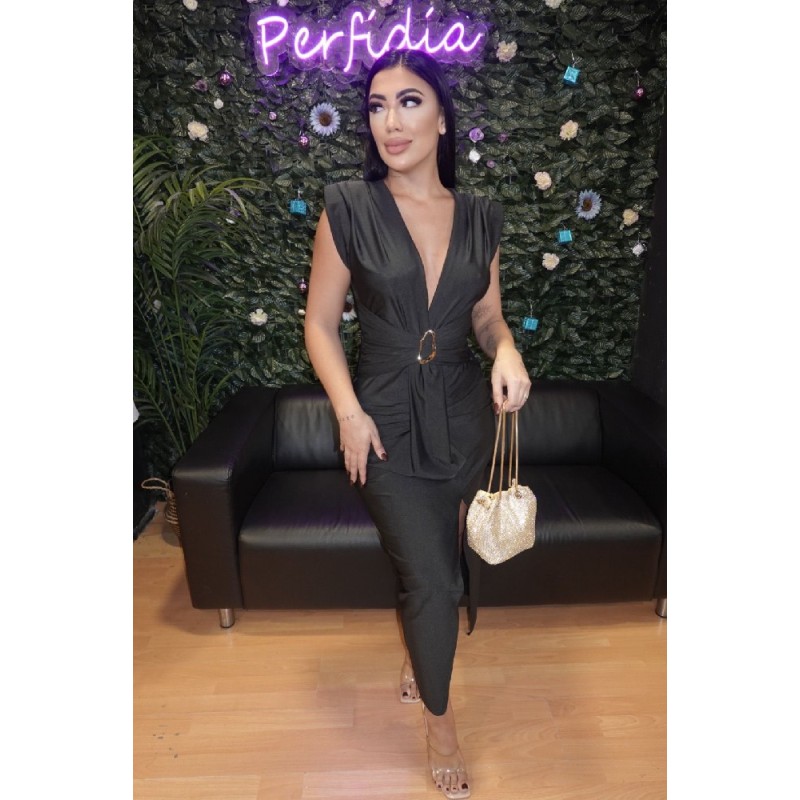 2363 NEGRO VESTIDO HEBILLA