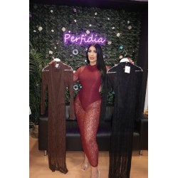 2407  VESTIDO ENCAJE LARGO