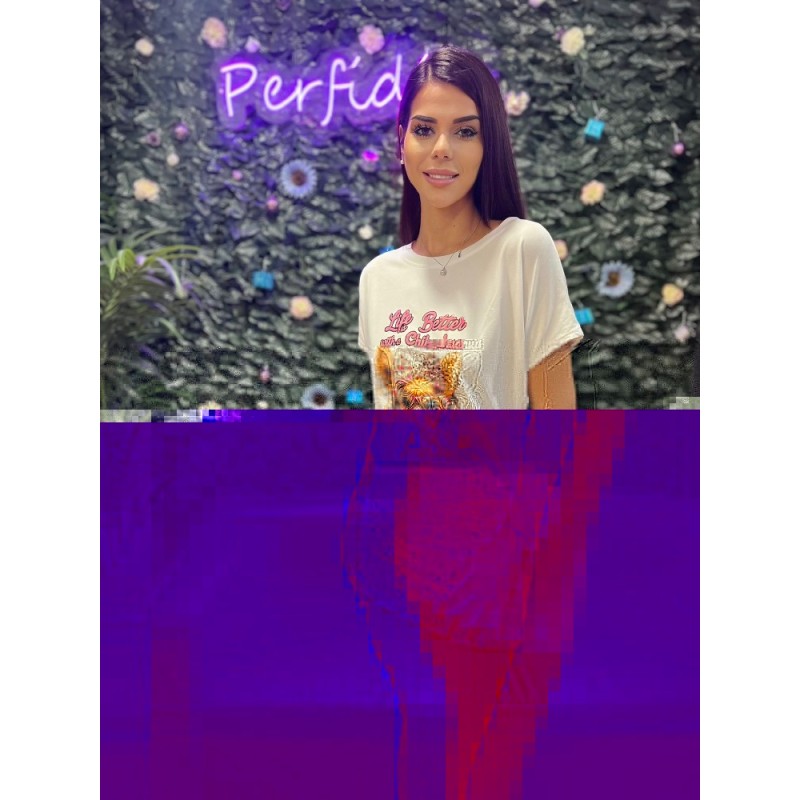 2432 ROSA FALDA MINI LENTEJUELAS