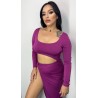 422 LILA VESTIDO MIDI SEXY